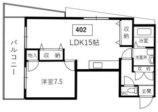 新栄プロパティー恵我之荘の物件間取画像